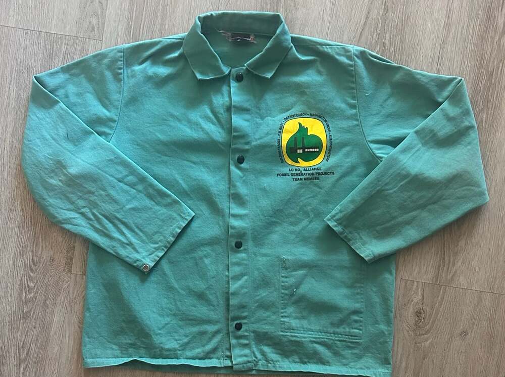 Vintage 90s Tillman Fr Cotton Welding Jacket Detroit Edison Fossil Generation